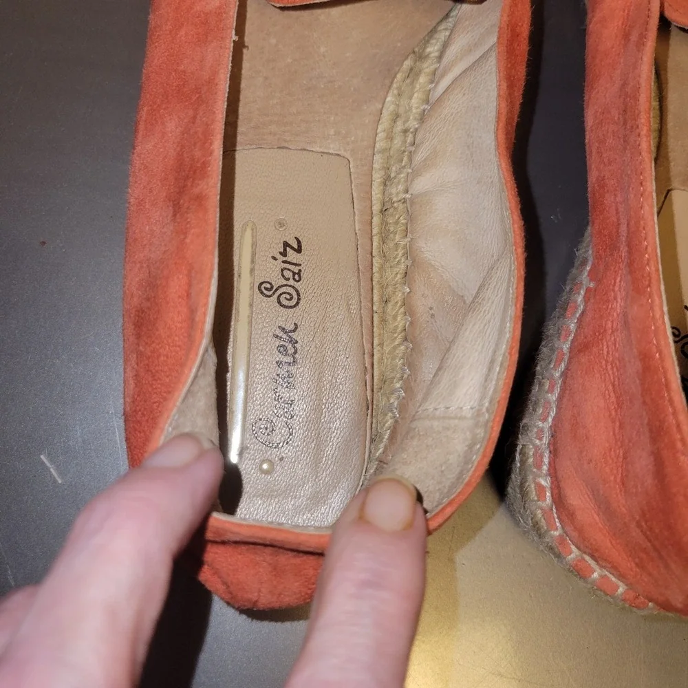 Carmen Saiz Espadrille‎ Flats Womens EU 40 US 9.5-10 Coral Suede Tassel...